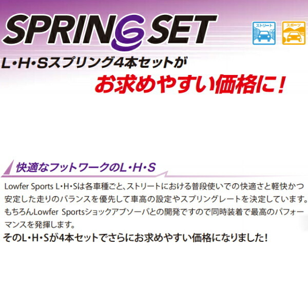 KYB Lowfer Sports L・H・Sダウンサス前後セット C25セレナ20G/20RS/20RX/20S MR20DE 除くオーテック/リア車高降下装置付車 05/5～_画像3