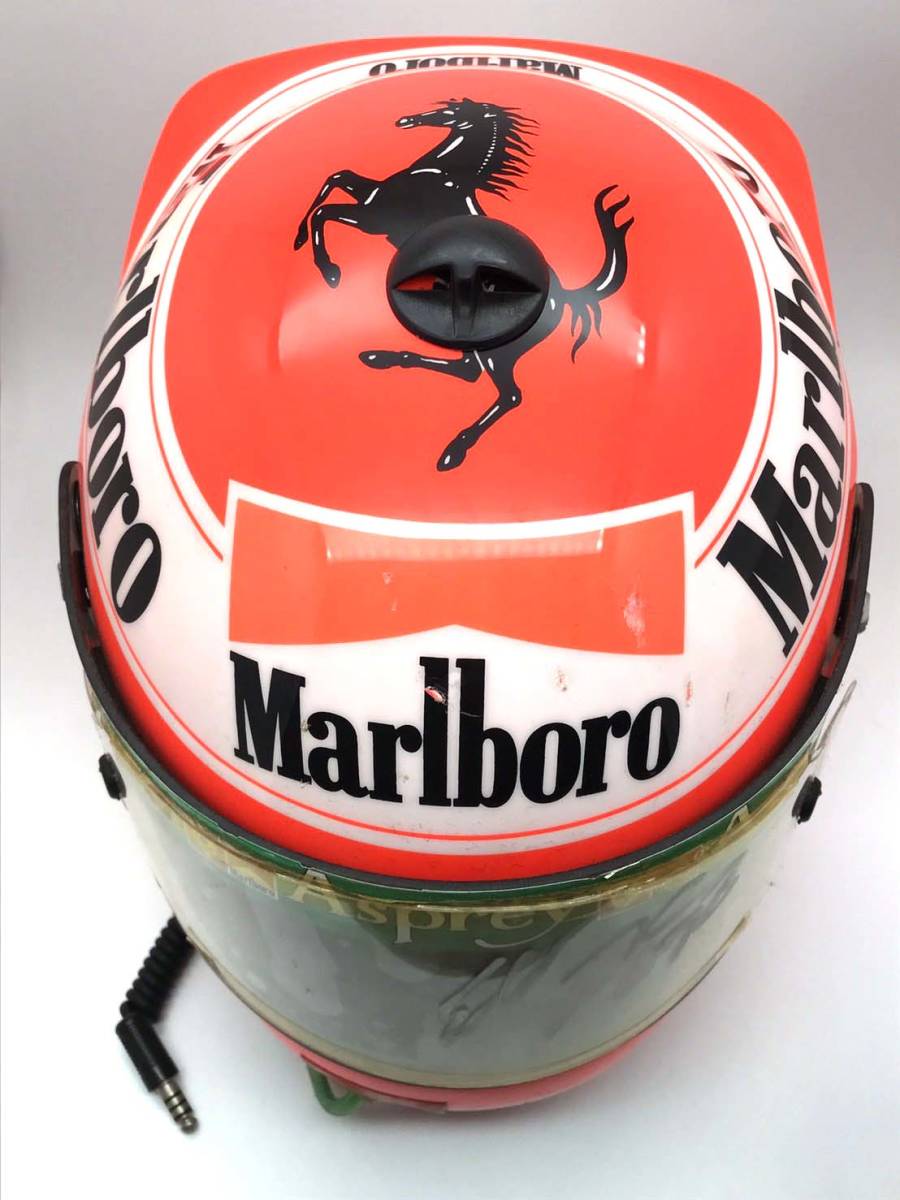  actual use / code & plug, drink tube attaching / autographed /1998 year / Eddie a- Vine /Eddie Irvine/BIEFFE/ helmet / Ferrari /Ferrari