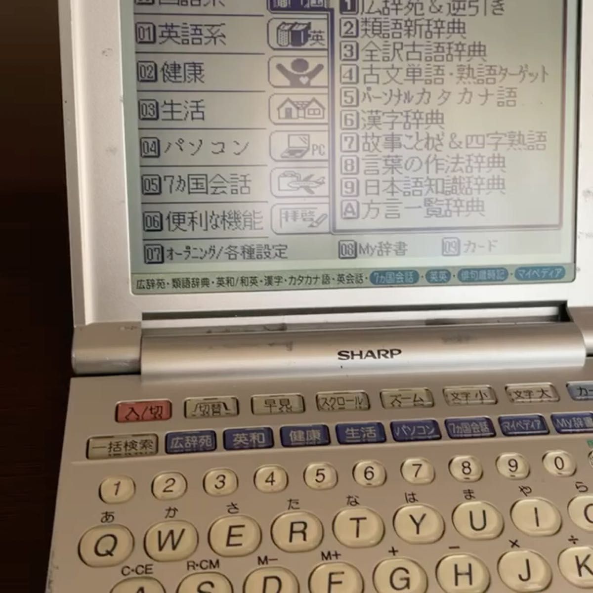 電子辞書 SHARP PW-8100 中古品