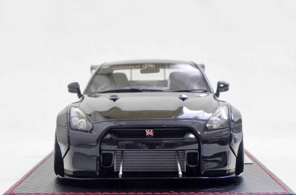 IG 0694 1/18 LB-WORKS GT-R (R35) Black WEB限定 ブラック リバティーウォーク イグニッションモデル_画像4