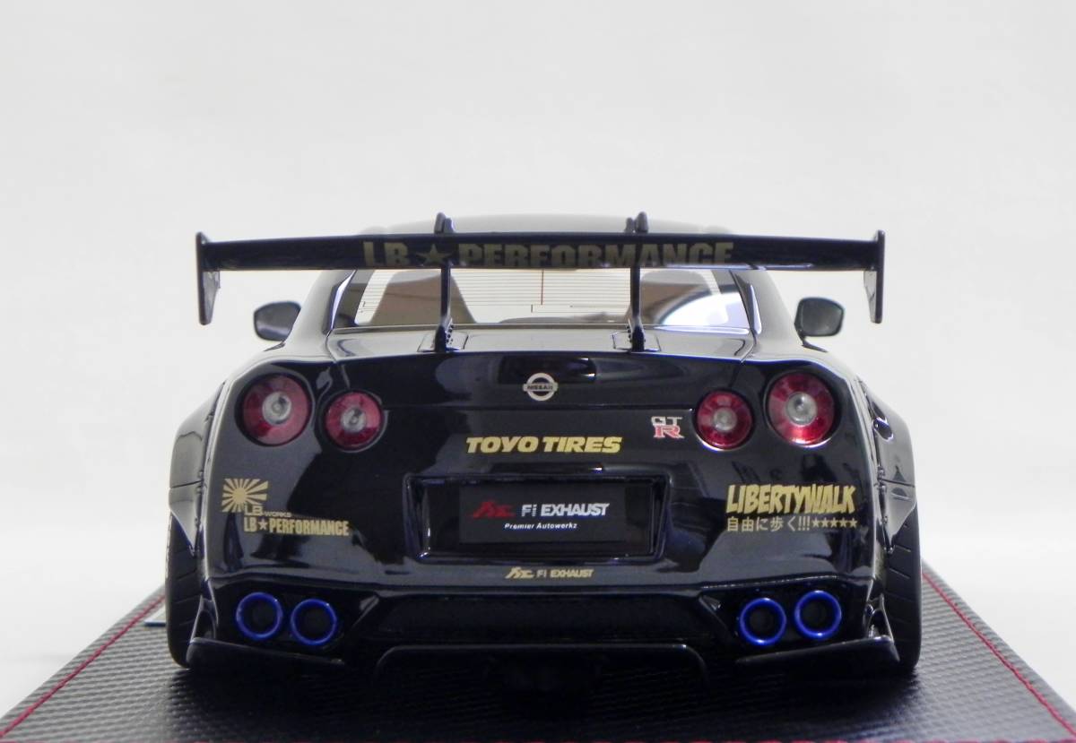 IG 0694 1/18 LB-WORKS GT-R (R35) Black WEB限定 ブラック リバティーウォーク イグニッションモデル_画像5