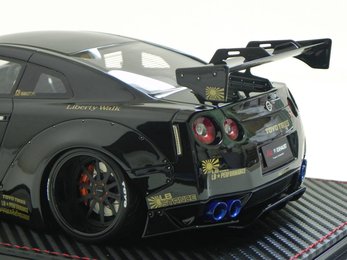 IG 0694 1/18 LB-WORKS GT-R (R35) Black WEB限定 ブラック リバティーウォーク イグニッションモデル_画像7