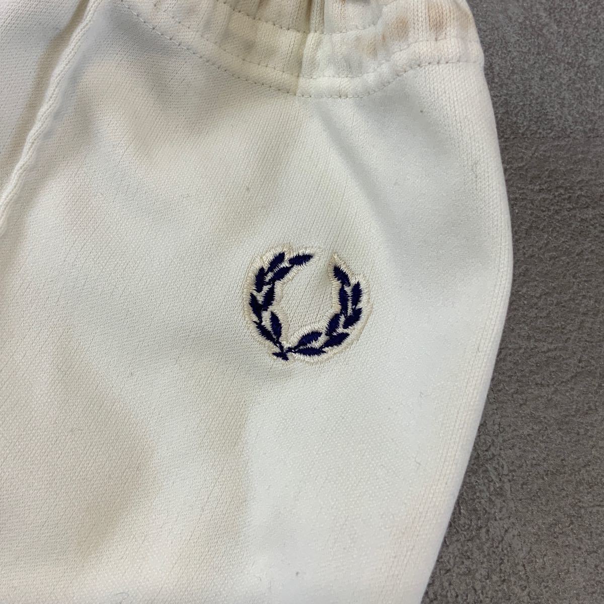 希少 70‘s FRED PERRY フレッドペリー ビンテージ ジャージパンツ トラックパンツ メンズ S相当 ホワイト_画像4