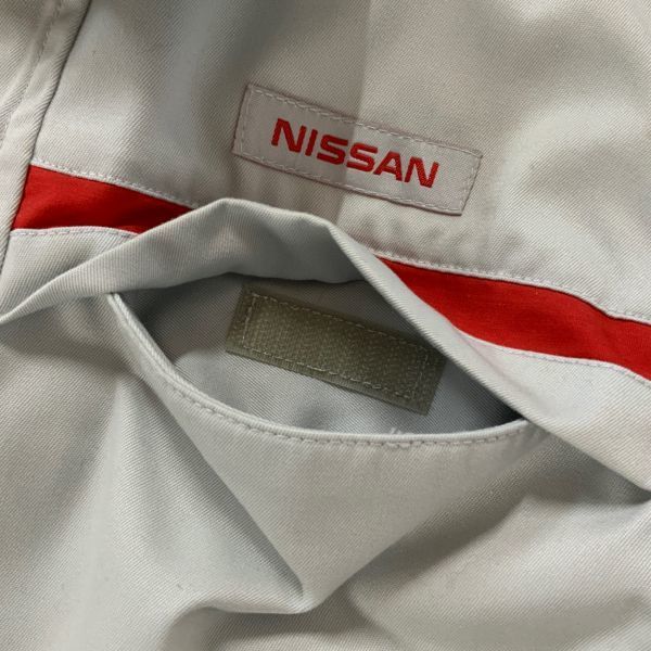 激レア 入手困難 非売品 NISSAN 日産自動車 ワークジャケット 作業着 メンズ SSサイズ グレー レッド コレクターアイテム_画像5