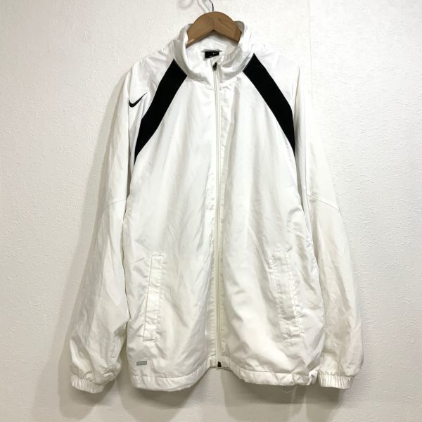 激レア 入手困難 非売品 NIKE ナイキ 早稲田大学 テニス部 ナイロンジャケット メンズ Lサイズ ホワイト_画像2