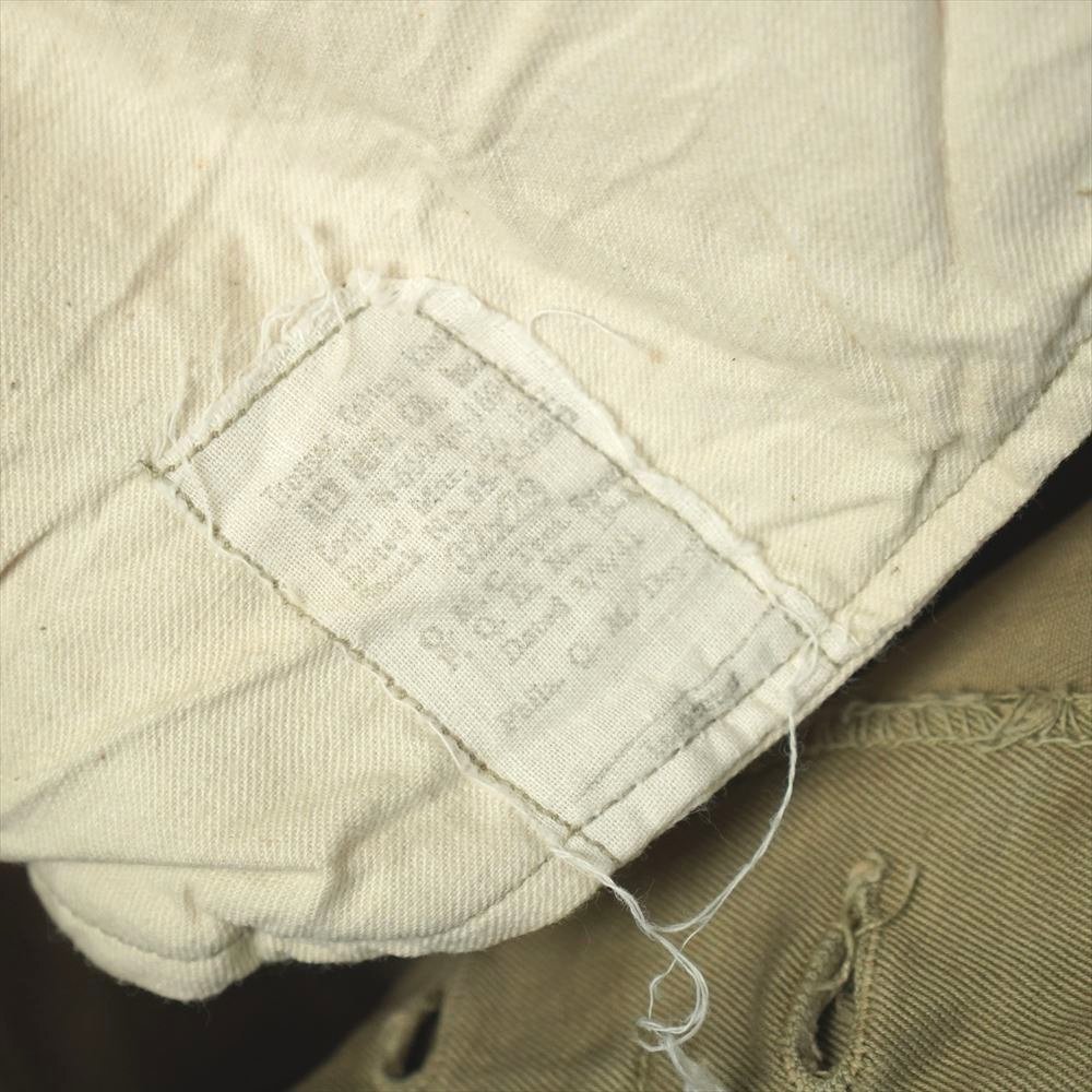 40s ビンテージ ミリタリー 米軍実物 ボタンフライ チノパンツ 33/29 M ...