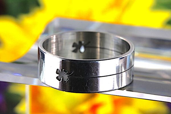 [ free shipping ]{ size 19 number } design stainless steel silver ring ring accessory #256