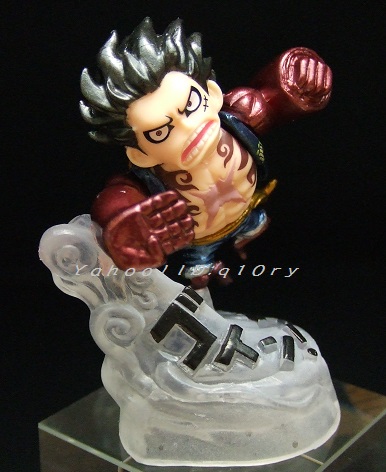 Metallic ver。★Monkey·D·Luffy Gear 4 / First Lottery J Award桌面圖【海賊王】檢查）Fuchine Waterfront的功能 原文:メタリックver.★モンキー・Ｄ・ルフィ ギア４/一番くじＪ賞デスクトップフィギュア【ワンピース】検) フチ子 水際の能力者