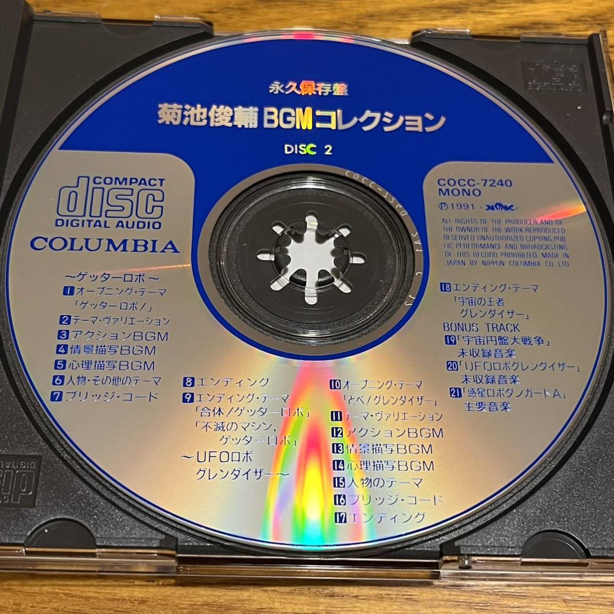 CD 2 листов комплект Kikuchi Shunsuke BGM коллекция Tiger Mask Getter Robo человек структура человек Casshern UFO Robot Grendizer диск хороший 