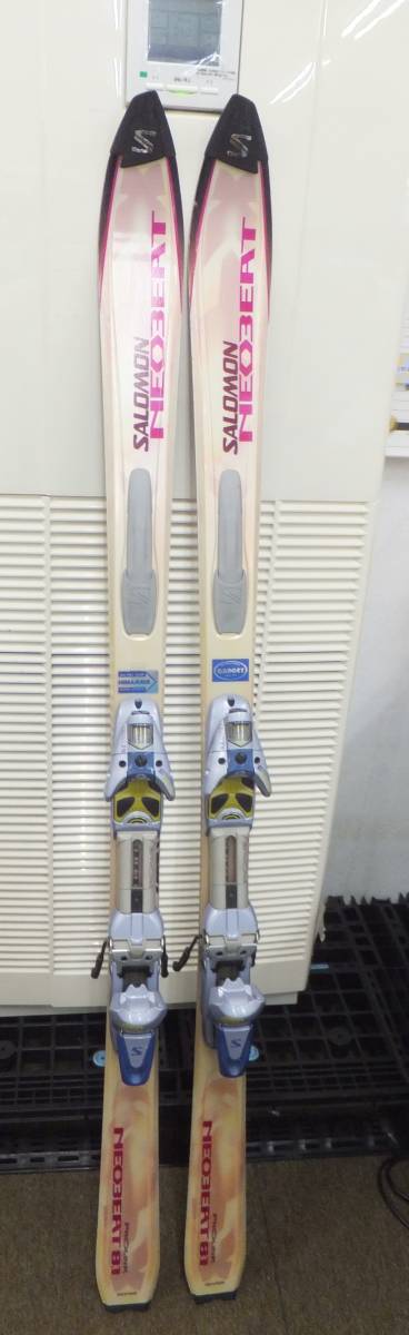 中古　SALOMON　NEO3EATスキー板　約160㎝　[1-751] ②◆送料無料(北海道・沖縄・離島は除く)◆