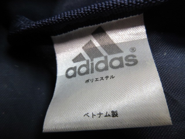 【GY3313/クリ】adidas/アディダス 収納バッグ 巾着バッグ ネイビー 43×32ｃｍの画像3