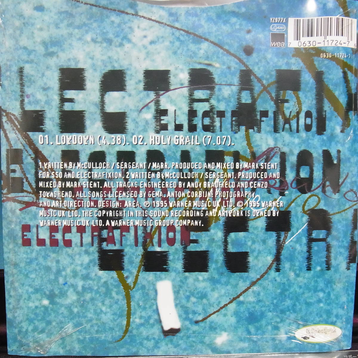 アナログ 7INCH EP ●輸入盤～ Electrafixion Lowdown レーベル:WEA YZ977X_画像2