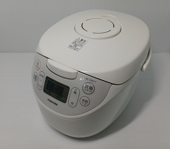 【中古品】 TOSHIBA 東芝 ジャー炊飯器 RC-10MFH(5.5合炊き）ホワイト 2019年製 ○YR-50779○