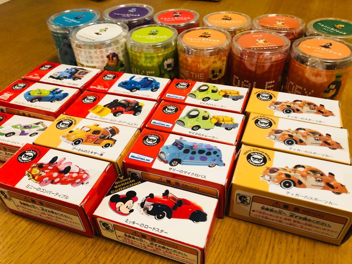新品未開封】ディズニーリゾート限定トミカ&ナノブロック25点セット