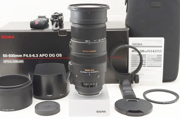 ケース ☆極上美品☆ SIGMA シグマ APO 50-500mm F4.5-6.3 DG OS HSM