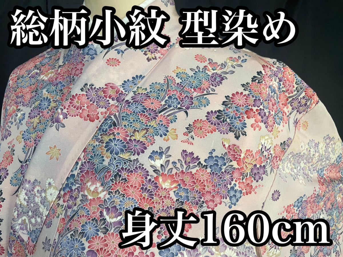 小紋 型染め 京紅型 訪問着-