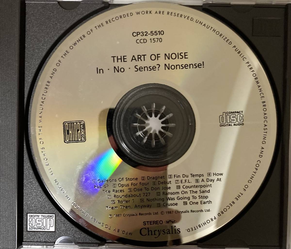 ☆日本盤☆¥3200☆ アート・オブ・ノイズ Art of Noise◆In No Sense Nonsense CD_画像5