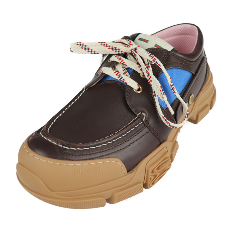 新品未使用展示品 GUCCI グッチ BOATREK 576048 8 スニーカー レザー