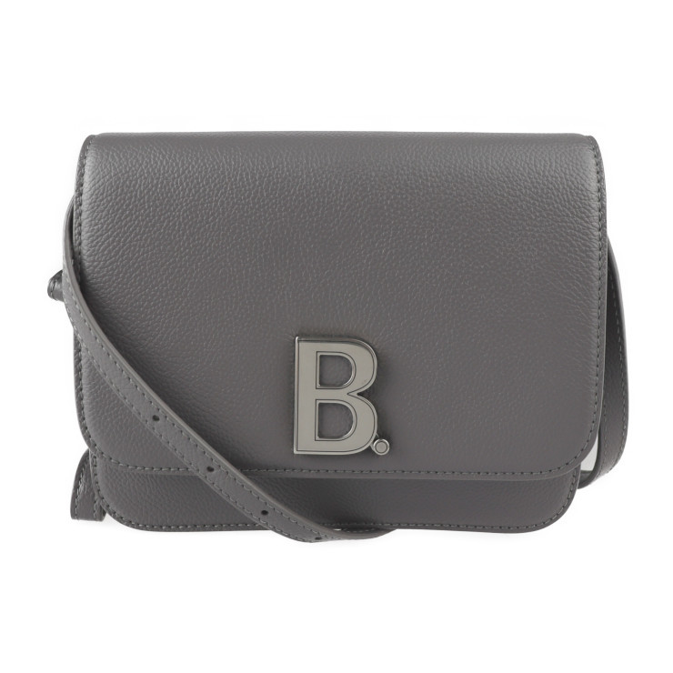 美品 BALENCIAGA バレンシアガ 618156 ショルダーバッグ レザー グレー