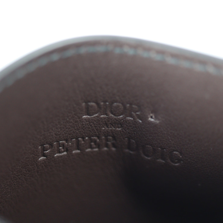 新品未使用展示品 Dior ディオール カードケース 2ESCH135UCN カーフレザー マロン ブラウン マルチカラー 迷彩柄 名刺入れ【本物保証】_画像8