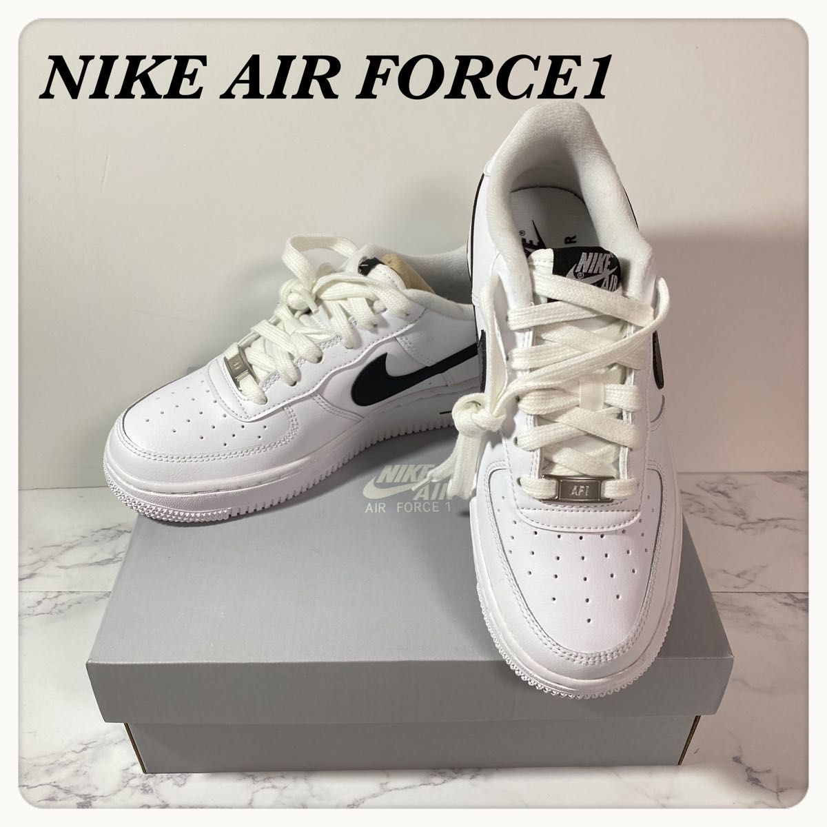 新品未使用 23cm NIKE AIR FORCE 1 LE ホワイト 4Y NIKE AIR FORCE1 ナイキエアフォース1 【新品未使用】23cm