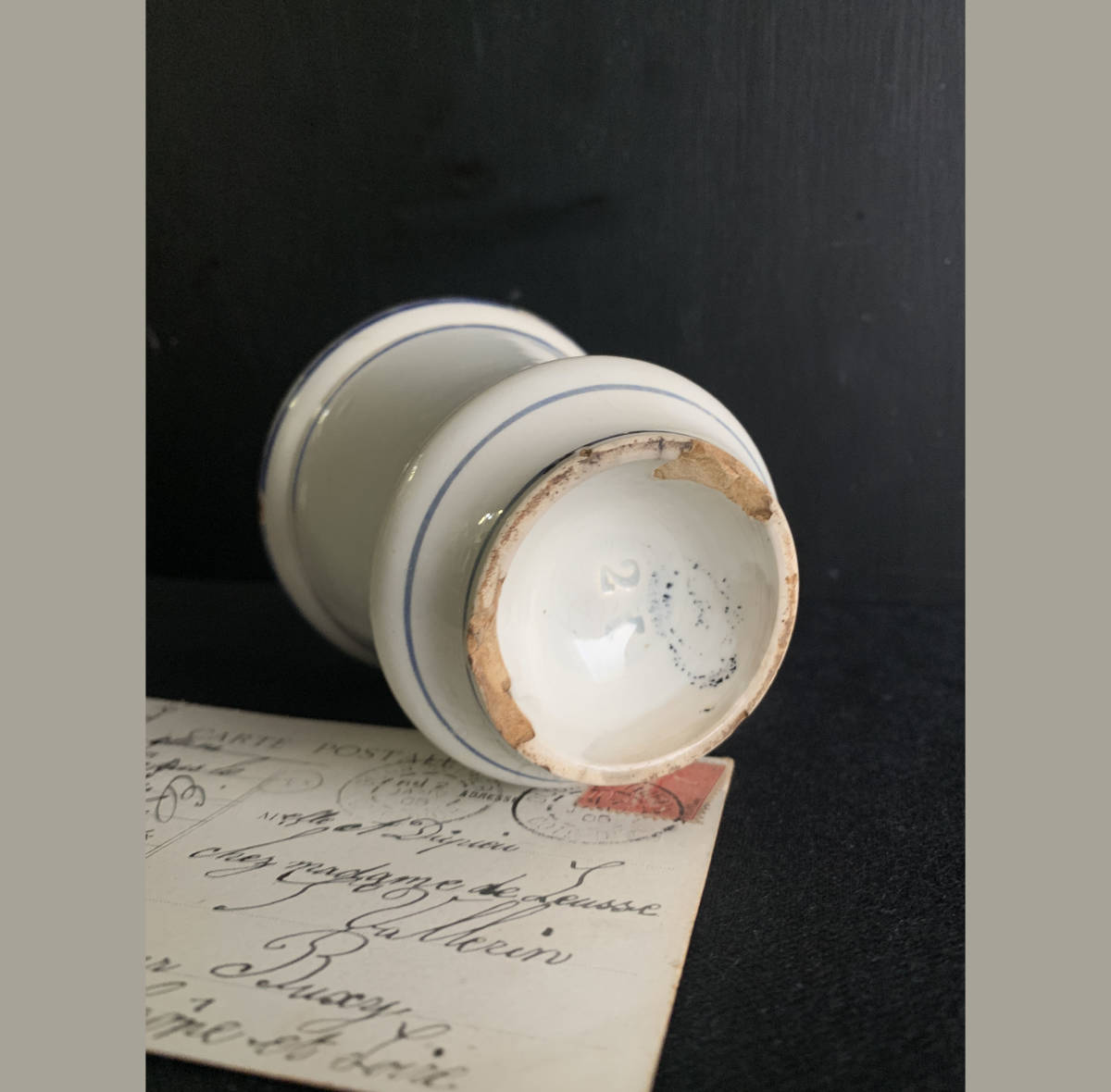 フランス 19世紀 Creil et Montereau クレイユ モントロー ブリュロ Brulot 白磁 陶器 皿 磁器 カップ 珈琲 美術 骨董 アンティーク_画像10