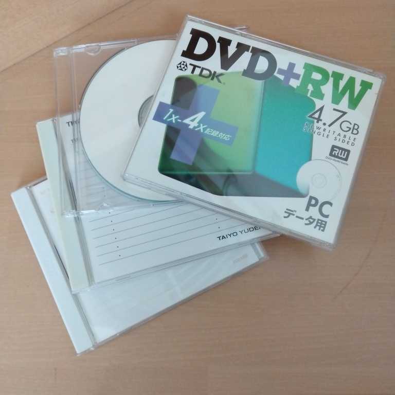 TDK DVD+RW 4.7GB other 3 sheets 