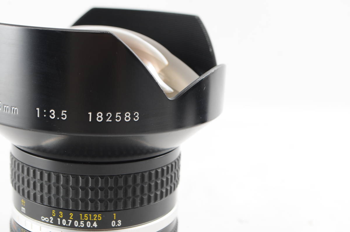 ☆超美品☆ NIKON Ai-s NIKKOR 15mm f3.5 外観 光学 非常に綺麗 カビ