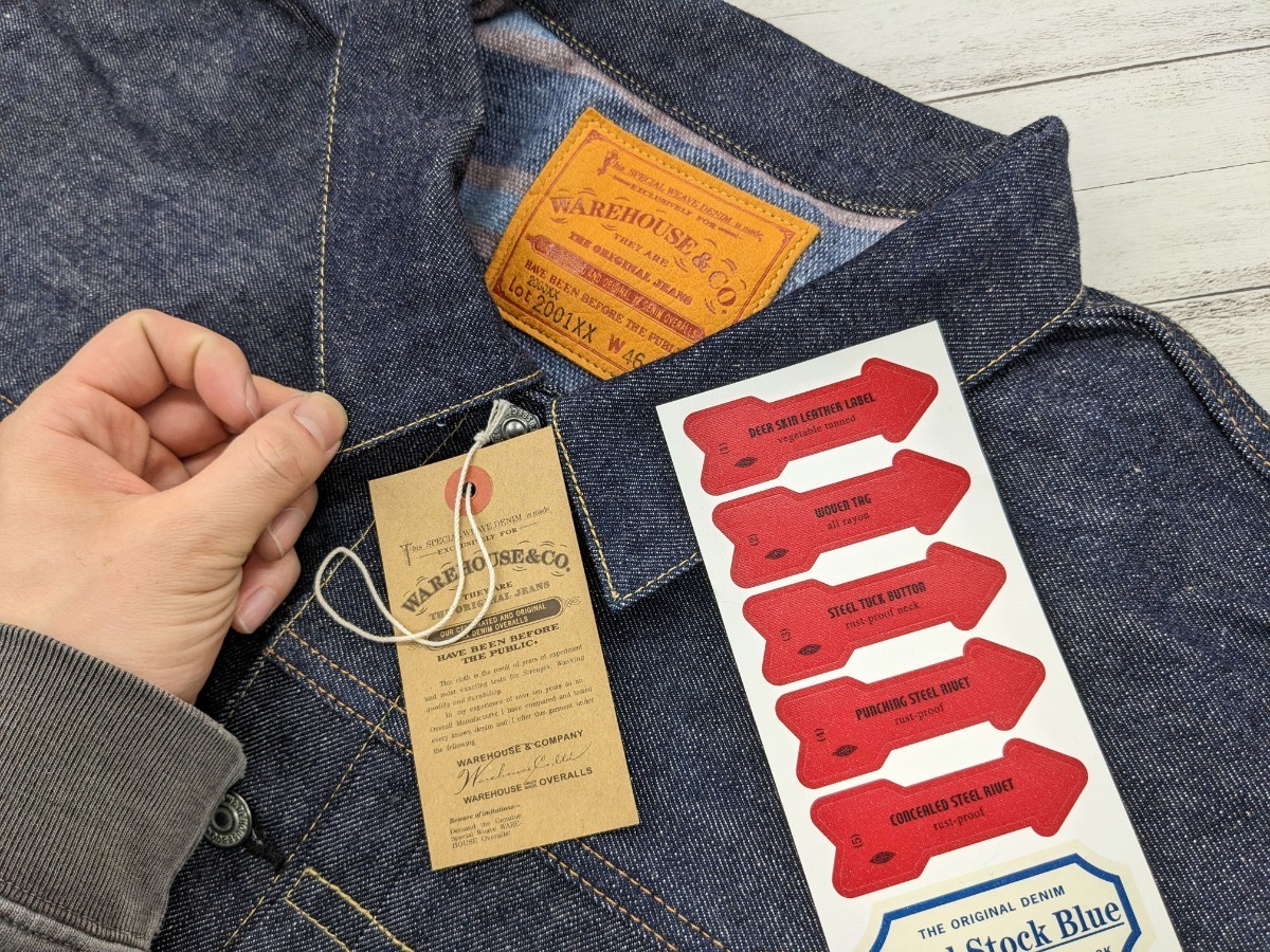 46 XXXL 未使用品 WAREHOUSE & CO. Lot 2001XX 2000XX WITH BLANKET G