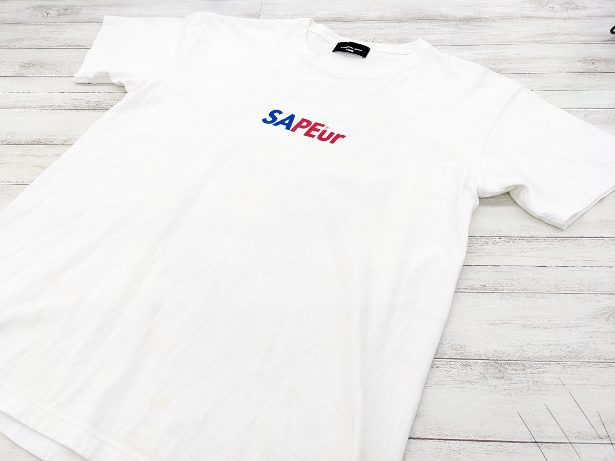 A Elegantes SAPEur サプール デニス・ロッドマン プリントTシャツ 半袖 コットン プリント アメリカ ロゴの画像3