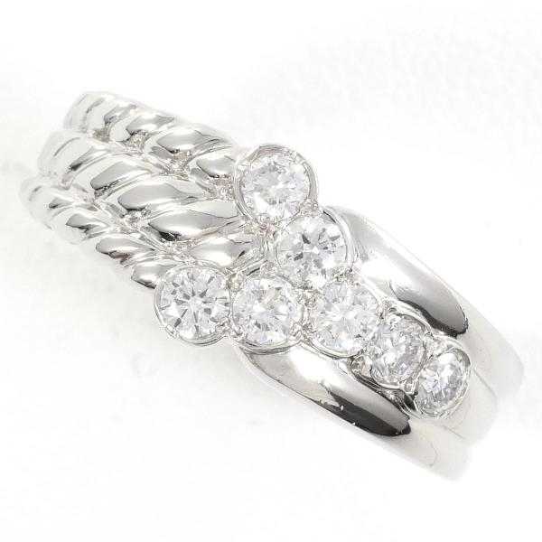 ポーラ PT900 リング 指輪 12号 ダイヤ 0.35 総重量約6.0g 美品 送料 ...