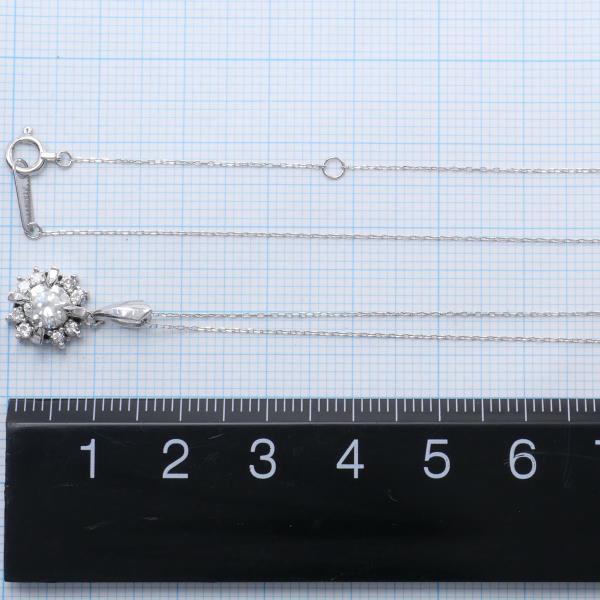 PT850 ネックレス ダイヤ 0.50 0.18 鑑定書 総重量約3.5g 約40cm 中古 美品 送料無料☆0338 - 5