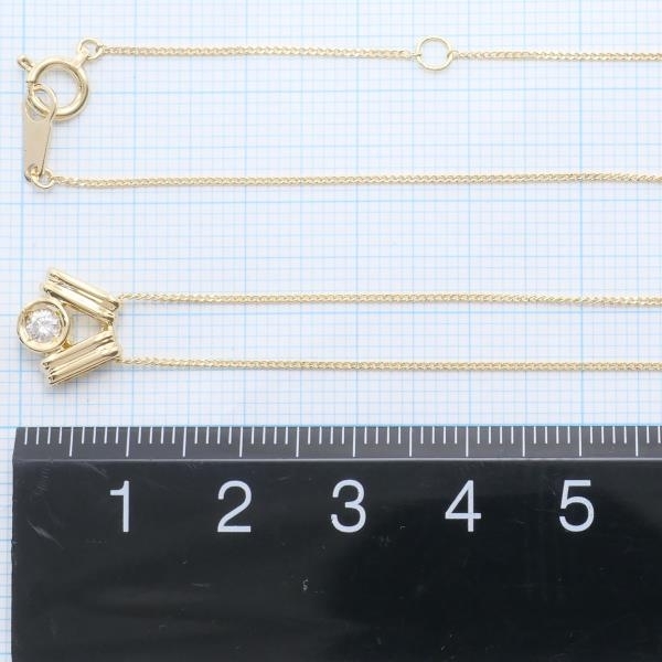 K18YG ネックレス ダイヤ 0.10 総重量約2.6g 約40cm  美品 送料無料☆0338 - 4