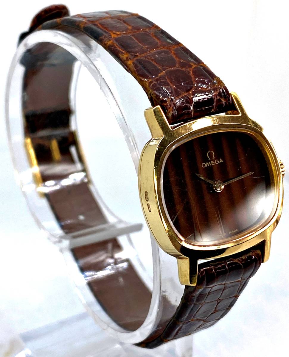 ◆OMEGA オメガ レディース腕時計 17石 手巻き 18K 750 総重量 19.0g 8437 21 036 可動品 の画像3