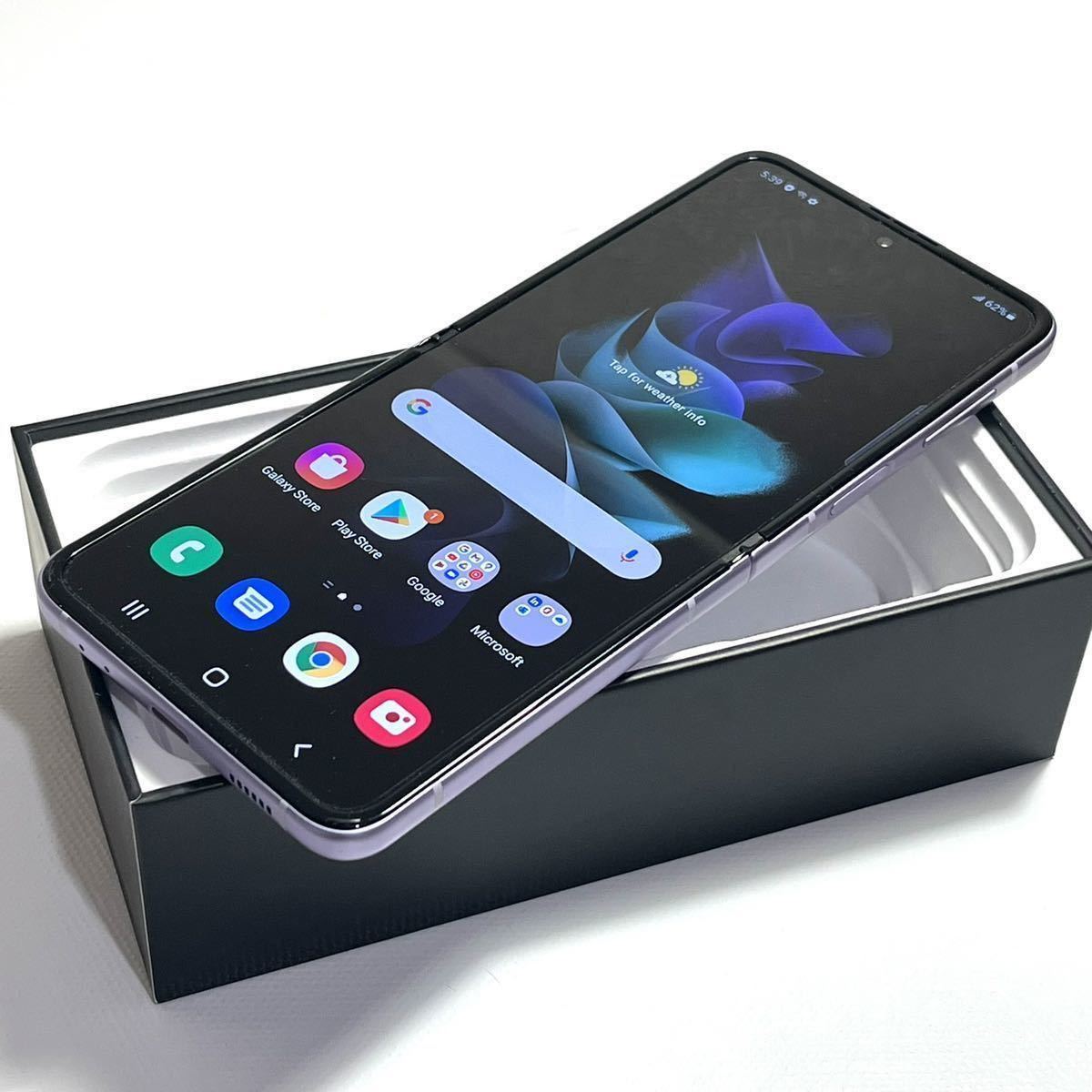 デュアルSIMフリー版】【美品】Samsung Galaxy Z Flip 3 128gb