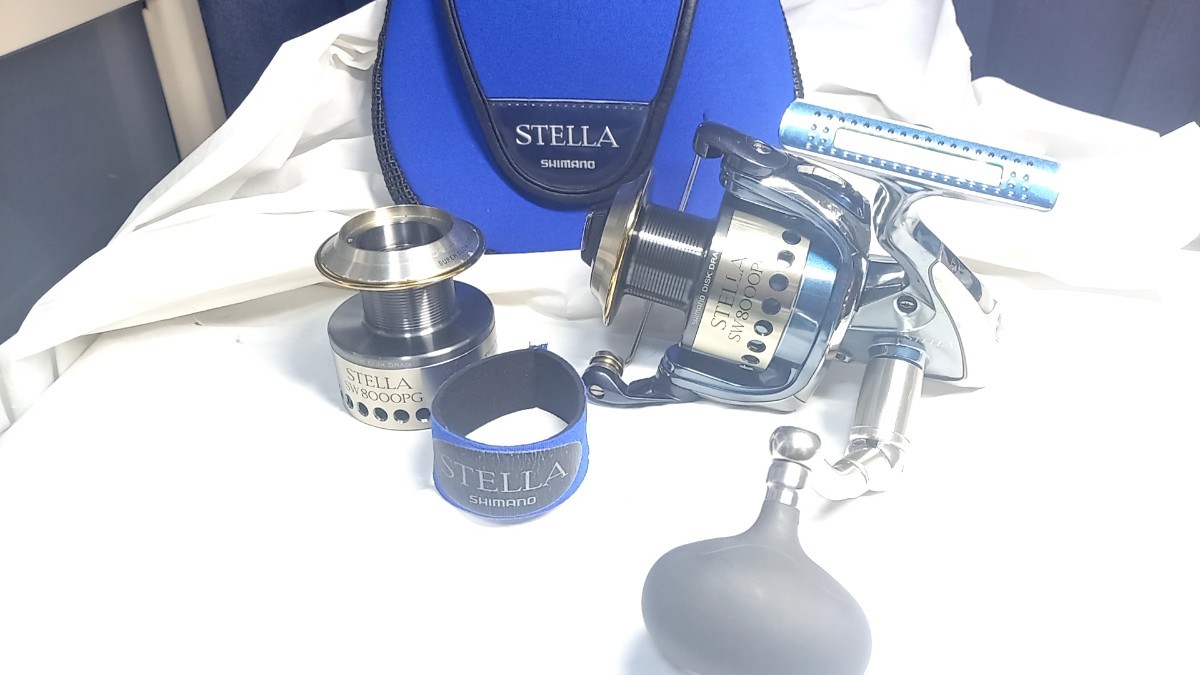 シマノ 01ステラ 管理682B SW 8000PG 替スプール付き 日本製 439A