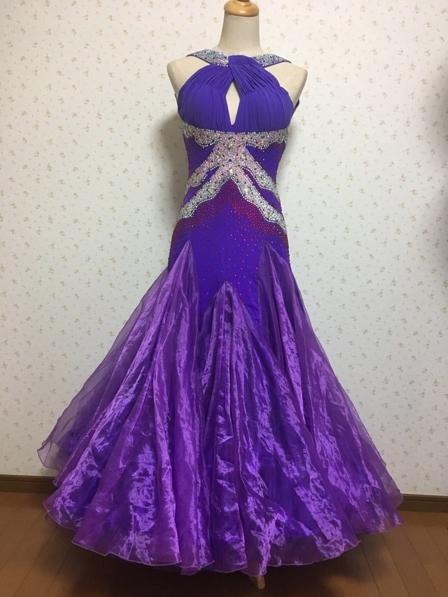 社交ダンス ドレス 紫