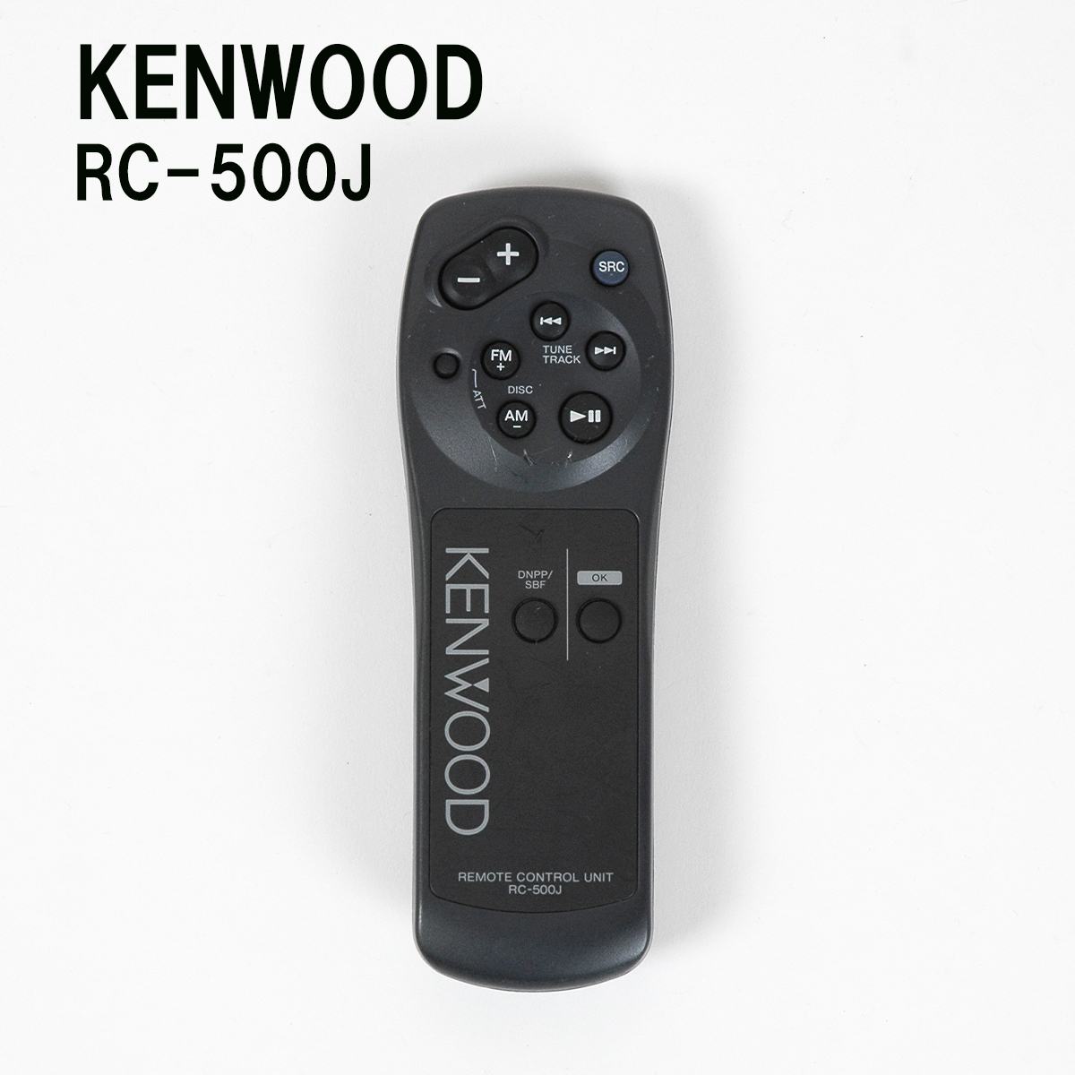 343-13◆KENWOOD/ケンウッド カーオーディオリモコン RC-500J ブラックの画像1