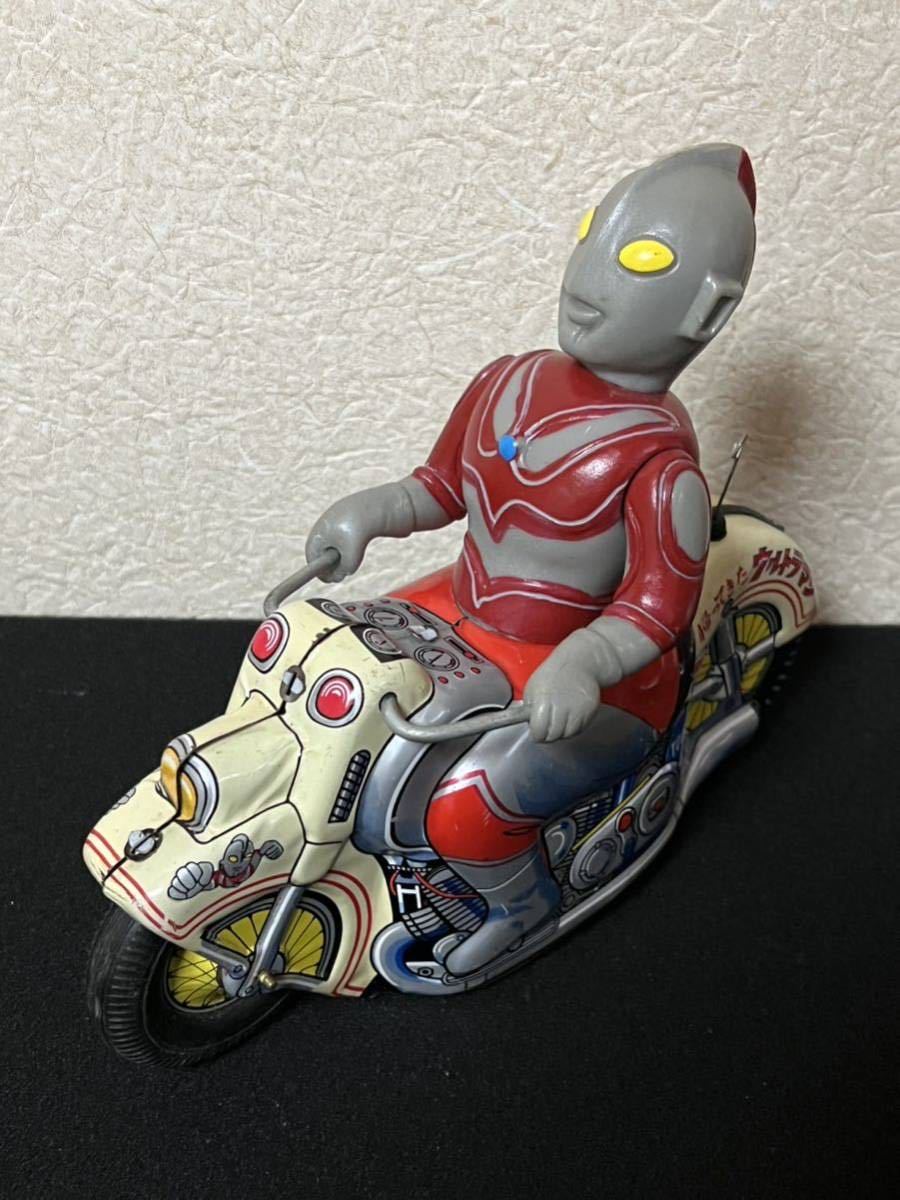 当時物 ブリキ ブルマァク 帰ってきた ウルトラマン ソフビ バイク (検) マスダヤ タカトク 旧バンダイ_画像1