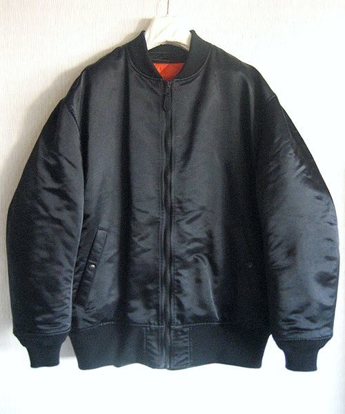 定価11万円 美品 Scye Nylon Cotton Twill Layered Bomber Jacket ナイロンコットンツイル レイヤード ボンバージャケット Black 40 MA-1