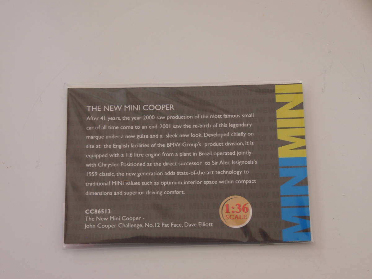 CORGI　コーギー　1/43 The New Mini Cooper - John Cooper Challenge　2000台限定生産_画像7