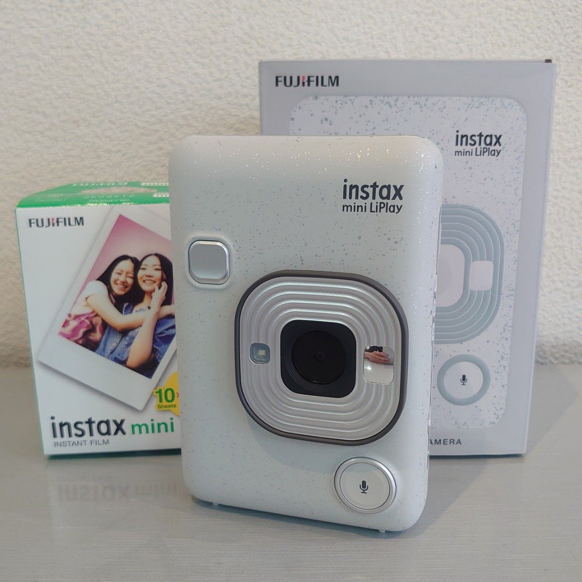 未開封新品 チェキ instax mini LiPlay ストーンホワイト - フィルムカメラ