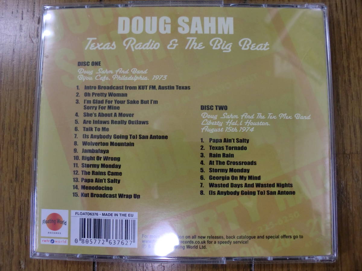 [CD]DOUG SAHM / TEXAS RADIO & THE BIG BEAT 2018 Floating World FLOATD6376 LIVE 1973 & 1974 2 листов комплект 