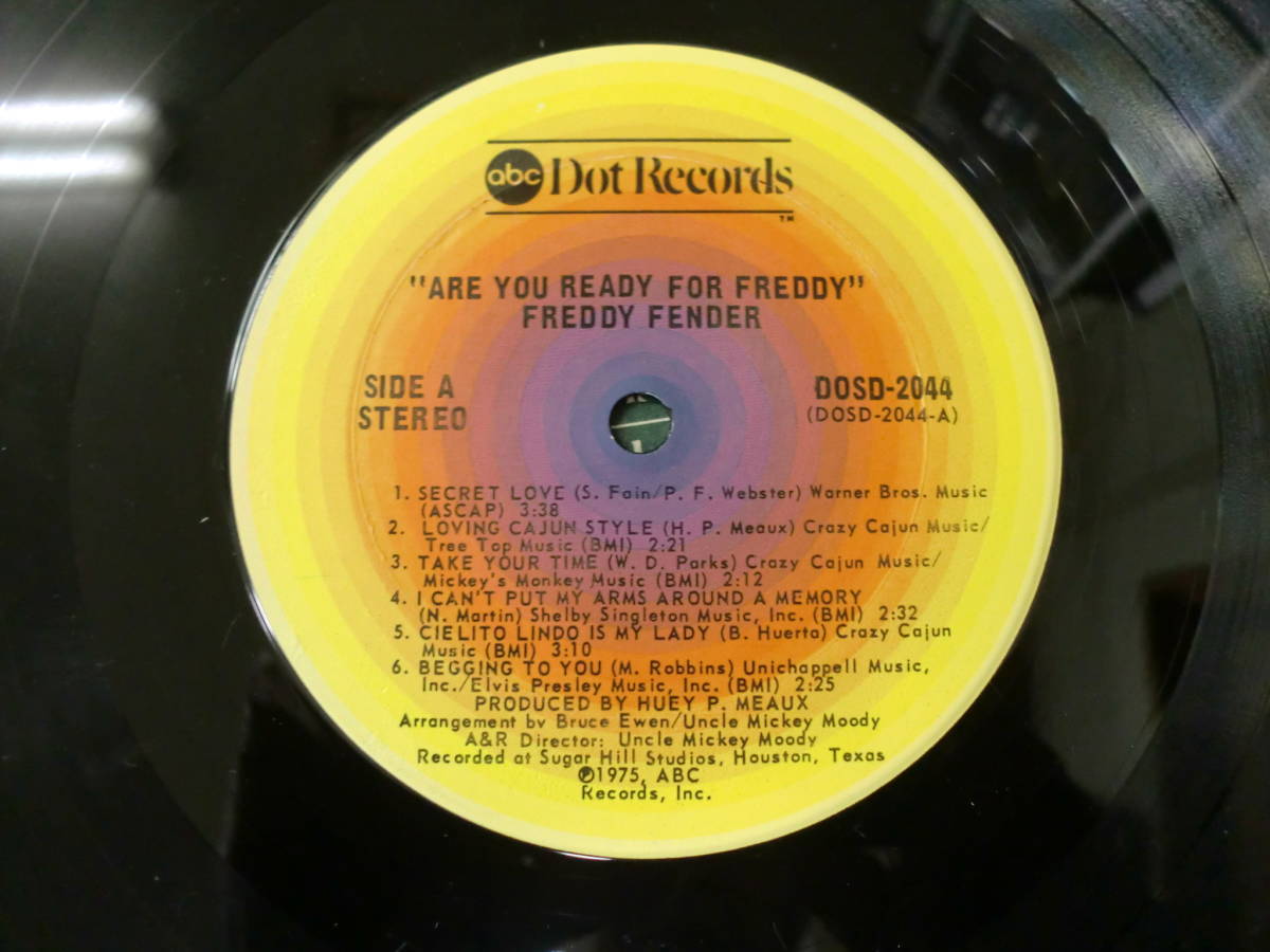 【レコード】FREDDY FENDER / ARE YOU READY FOR FREDDY 1975 ABC DOT DOSD-2044_画像2