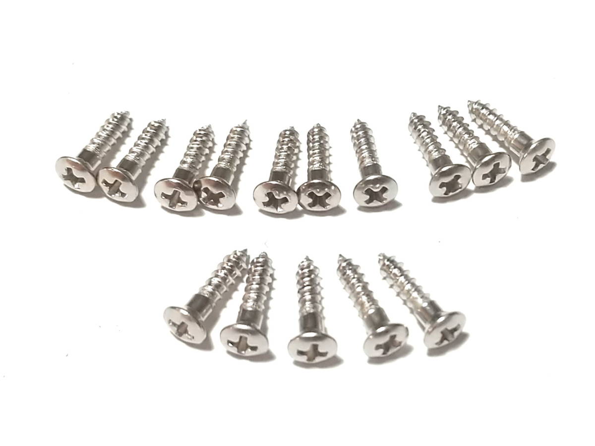 PG4 new goods made in Japan * postage Y63~ pick guard screw nickel Vintage TYPE 2.7x13 15ps.@ Strato Telecaster ST TL screw screw *