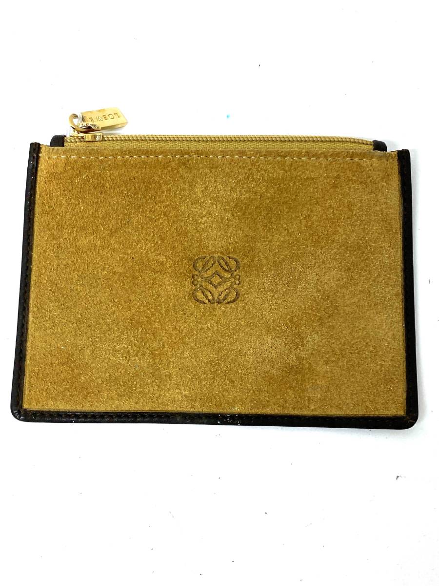 即決/美品】 LOEWE ロエベ アナグラム コインケース 小銭入れ レザー