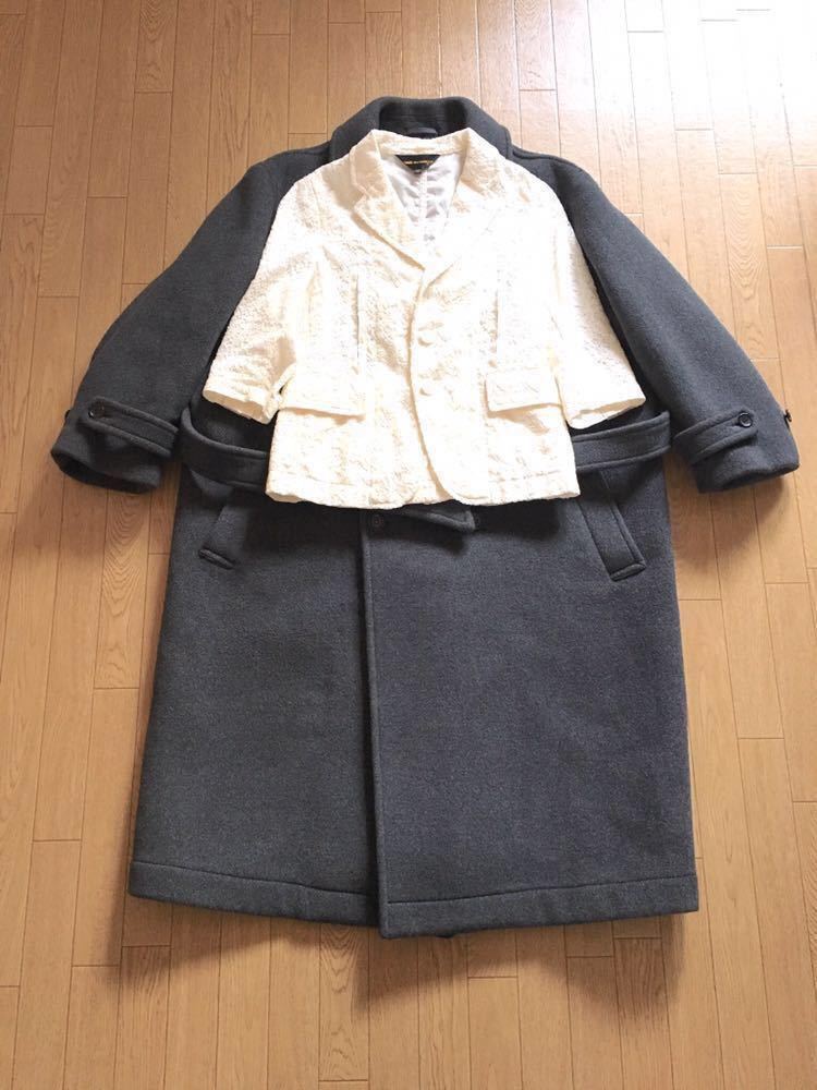 ●80s [Vintage] 初期 黒の衝撃 ボロルックCOMME des GARCONS コムデギャルソン ヴィンテージ Archive アーカイブ 80年代 川久保玲 コート_画像9