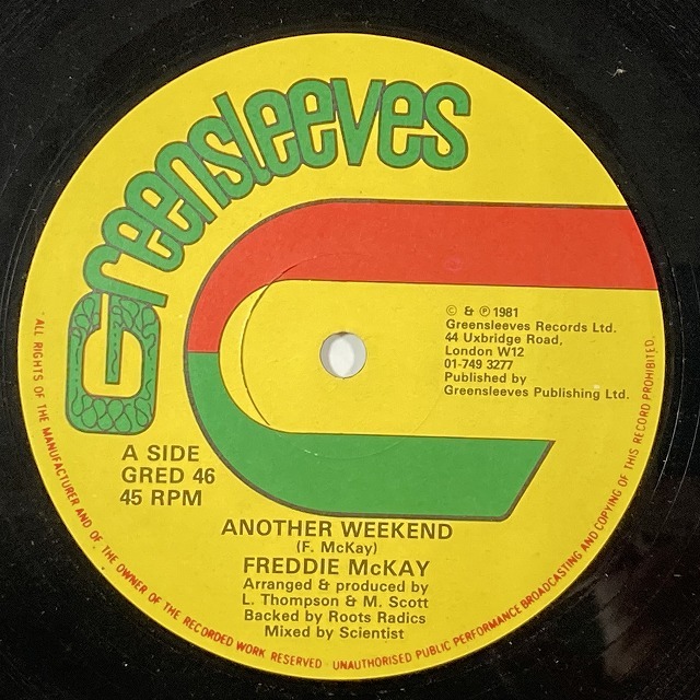 2022年ファッション福袋 FREDDIE MCKAY / ANOTHER WEEKEND (12インチシングル) レゲエ 2022年ファッション福袋 FREDDIE MCKAY / ANOTHER WEEKEND (12インチシングル) レゲエ