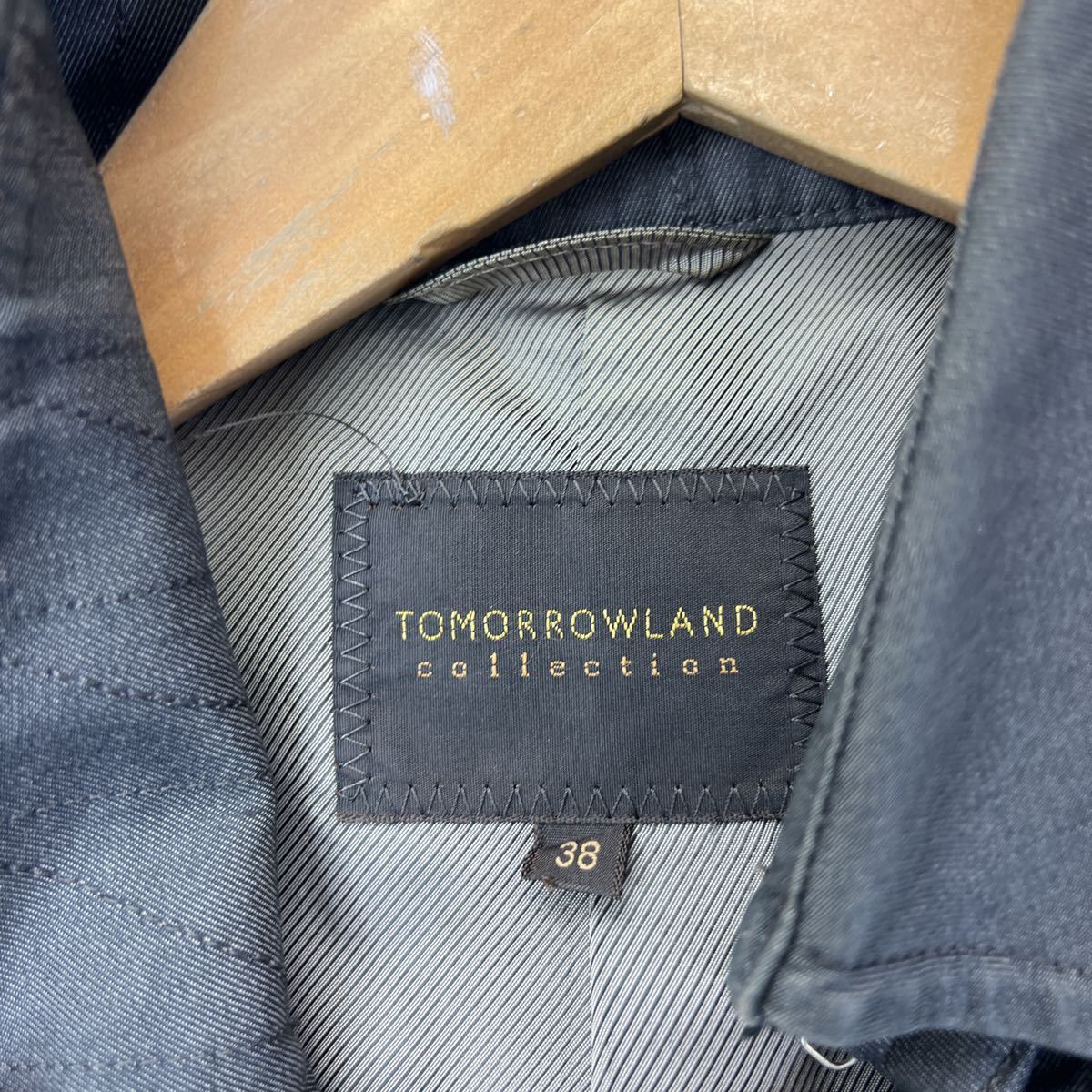 TOMORROWLAND * goods exist adult woman * spring coat trench coat Brown gray lady's 38 business Tomorrowland #S1350