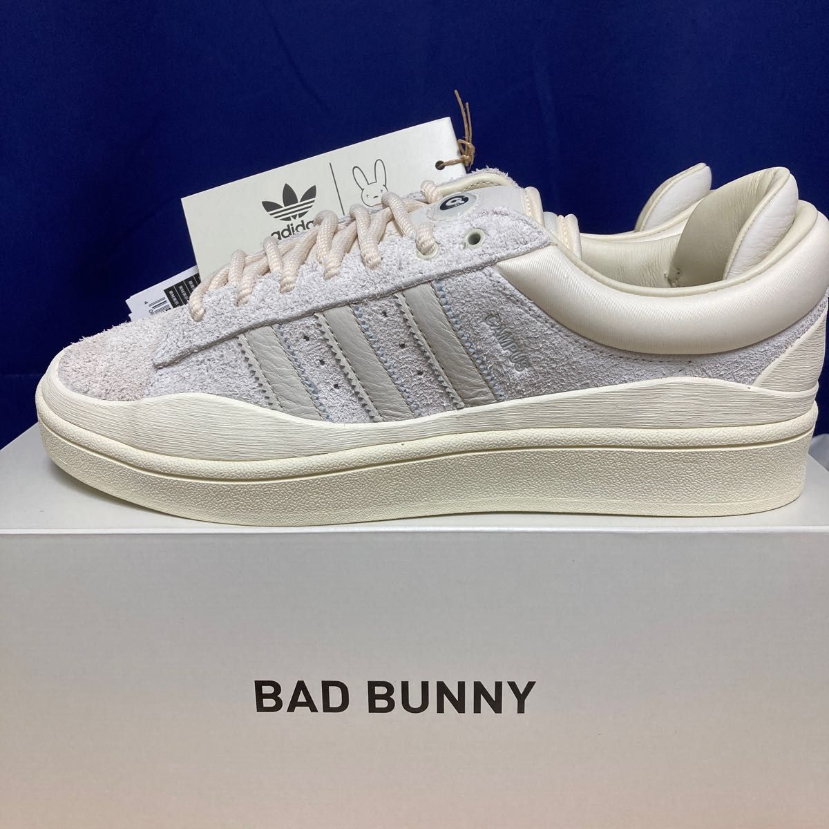 通販限定 adidas×BAD キャンパス 復刻 BUNNY CAMPUS CAMPUS ホワイト